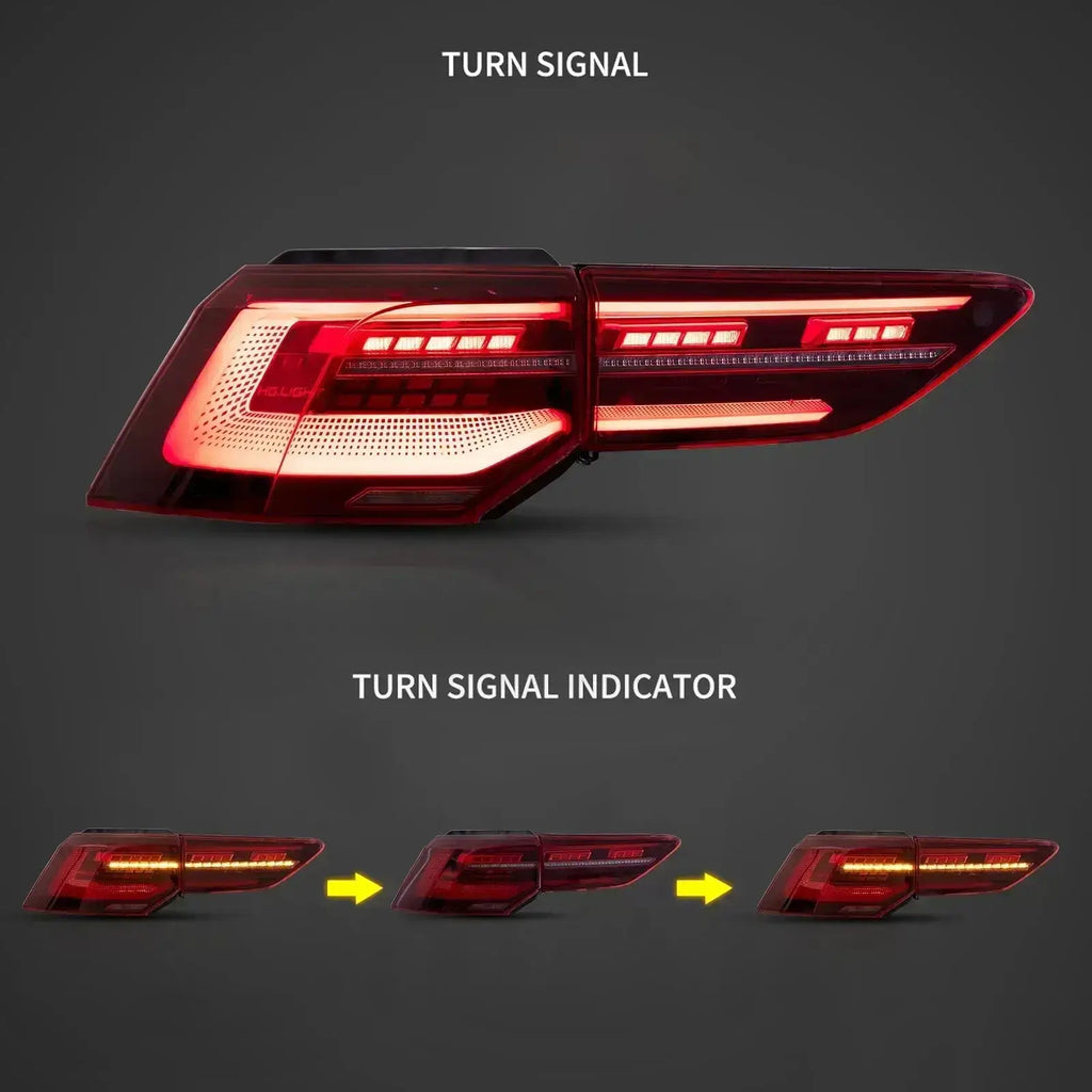 13–21 Volkswagen Golf MK7 MK7.5 Schrägheck Vland LED-Rückleuchten mit sequentiellem Blinker