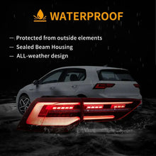 Charger l&#39;image dans la galerie, 20-23 VW Golf MK8 Hatchback Vland LED Tail Lights With Sequential Amber Turn Signal