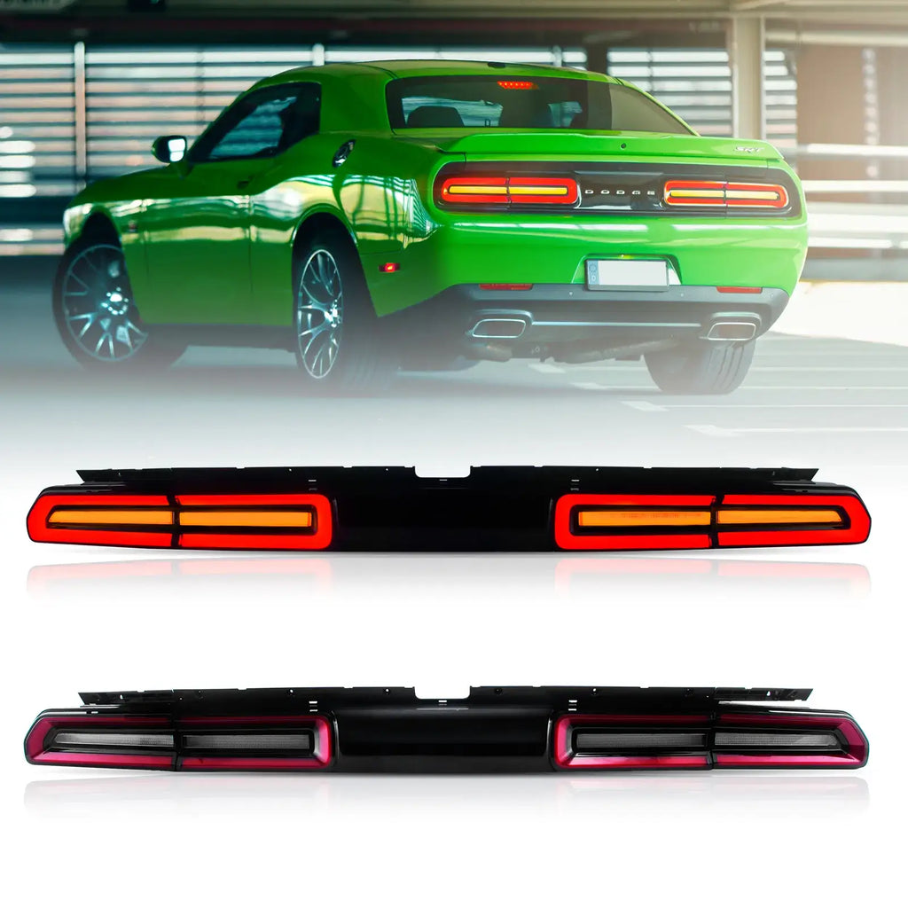 08-14 Dodge Challenger 3th Gen (LC) Pre-Facelift Vland Tail Lights With Amber Sequential Turn Signal