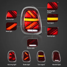 Carregar imagem no visualizador da galeria, 10-16 Mini Countryman R60 Vland Full LED Upgrade Tail Lights With Start-up Animation Effect