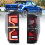 12-22 Ford Ranger Vland LED Upgrade Tail Lights With Amber Sequential Turn Signal (Not Fit For US Models)