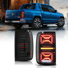 Carica l&#39;immagine nel visualizzatore di Gallery, 10-22 VW Amarok Vland LED Aftermarket Tail Lights With Dynamic Welcome Lighting Smoked