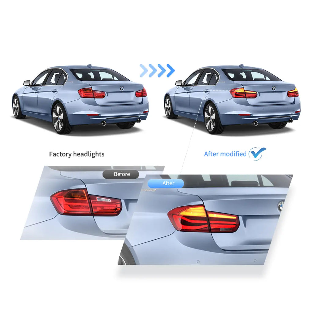 2012-2018 BMW F30 F80 M3 3-Series Vland LED Tail Lights With 2012-2018 BMW F30 F80 M3 3-Series Vland LED Tail Lights With