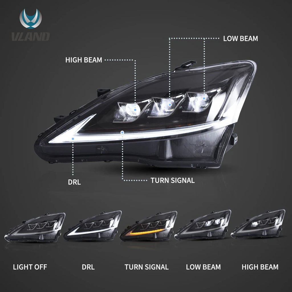     VlandHeadlightsFor2006-2013Lexusis250is350isfis200dis220d_4