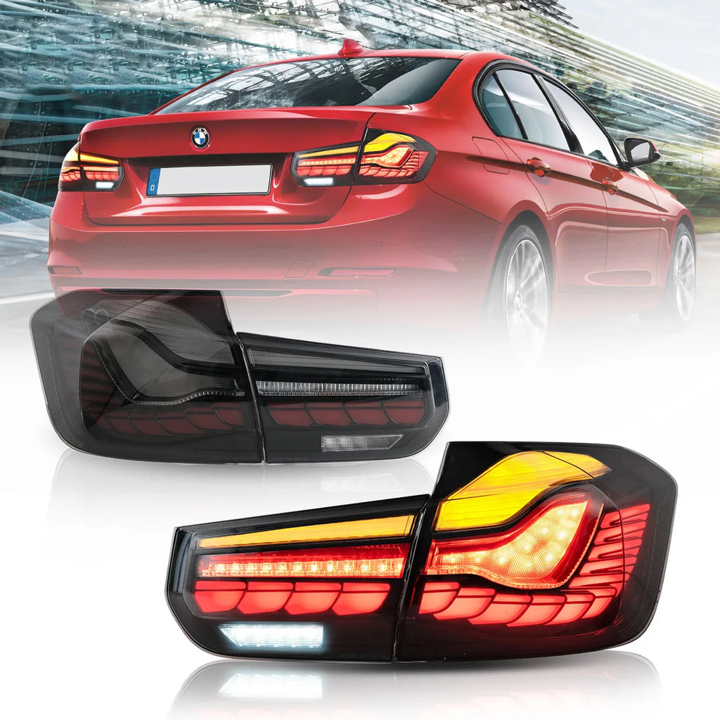 Vland Carlamp LED червени задни светлини, подходящи за BMW 3 Series F30 2012-2018 