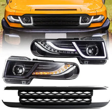 Load image into Gallery viewer, vland-Toyota-FJ-Cruiser-tail-lights-with-grille-black