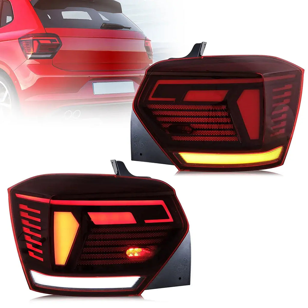 VLAND 17-21 Polo MK6 Vland LED Aftermarket Tail Lights [E-mark] With Sequential Turn Signals