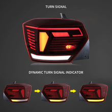 Cargar imagen en el visor de la galería, VLAND 17-21 Polo MK6 Vland LED Aftermarket Tail Lights [E-mark] With Sequential Turn Signals