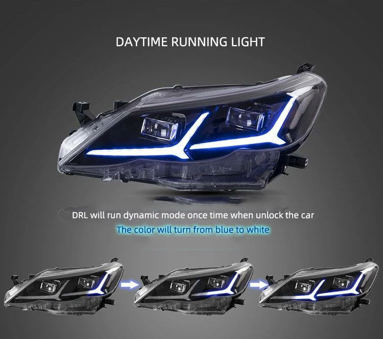 Vland Carlamp LED-Scheinwerfer für Toyota Reiz Mark X 2010–2013 mit sequentiellem Blinker