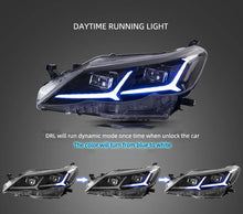 Laden Sie das Bild in den Galerie-Viewer, Vland Carlamp LED-Scheinwerfer für Toyota Reiz Mark X 2010–2013 mit sequentiellem Blinker