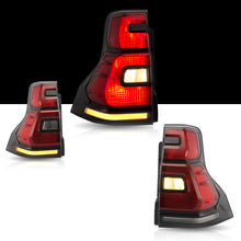 Cargar imagen en el visor de la galería, Vland Carlamp  Full LED Taillights for Toyota 2010-2016 Land Cruiser Prado Red Lens
