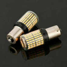 Carregar imagem no visualizador da galeria, Vland Carlamp 1156 LED Turn Signal Light Bulb Amber P21W 2800LM 144SMD (Pack of 2)
