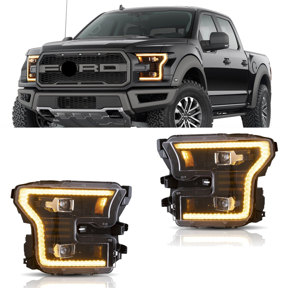 2015-2017 Ford F150 Headlights LED Fit For Ford Raptor 2016-2021