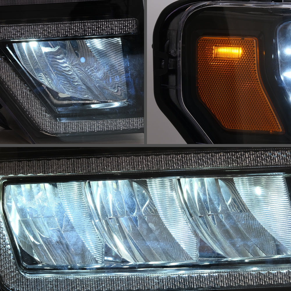 Vland Carlamp Projektorscheinwerfer passend für Ford F150 2009–2014 (nicht passend für F250/F350)