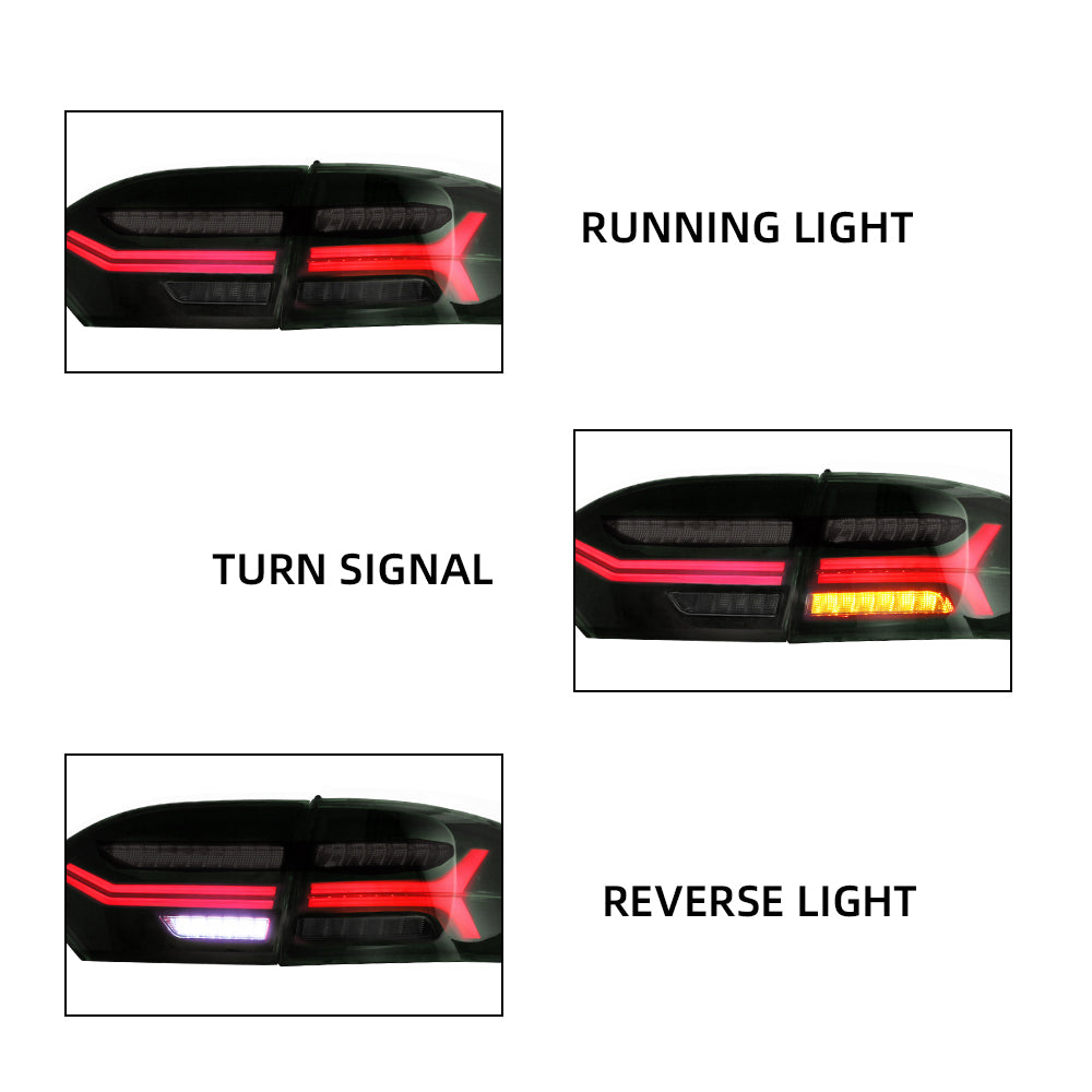 11-14 Volkswagen Jetta MK6 Vland LED Tail Lights With Sequential Turn Signal