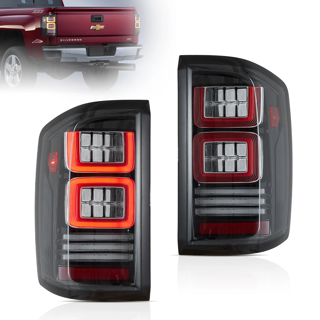 14–18 Chevrolet Silverado Vland II LED-Rückleuchten mit dynamischer Willkommensbeleuchtung