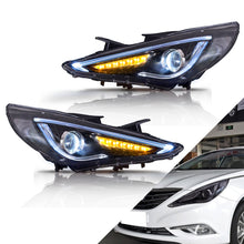 Cargar imagen en el visor de la galería, Vland Carlamp Dual Beam Sequential Headlights For Hyundai Sonata 2011-2014  Q5 (Bulbs Not Included)