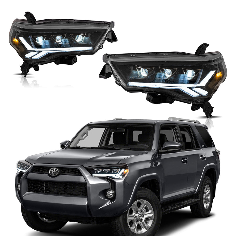Vland Carlamp LED проектор фарове за 2014-2020 Toyota 4Runner (не за 2021)