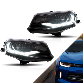 LED Projector Headlights For Chevrolet / Chevy Camaro 