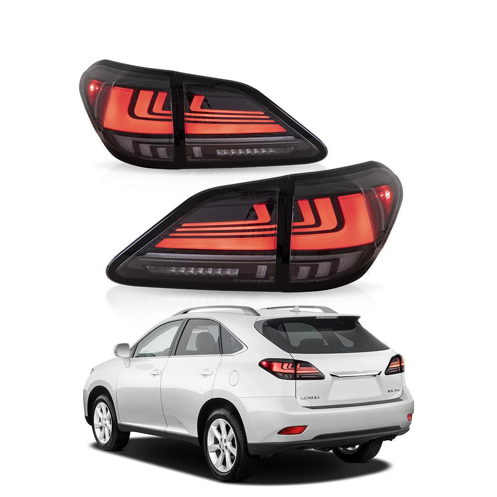 2009-2014 Full LED Tail Lights For Lexus RX 270/330/350 Red Clear