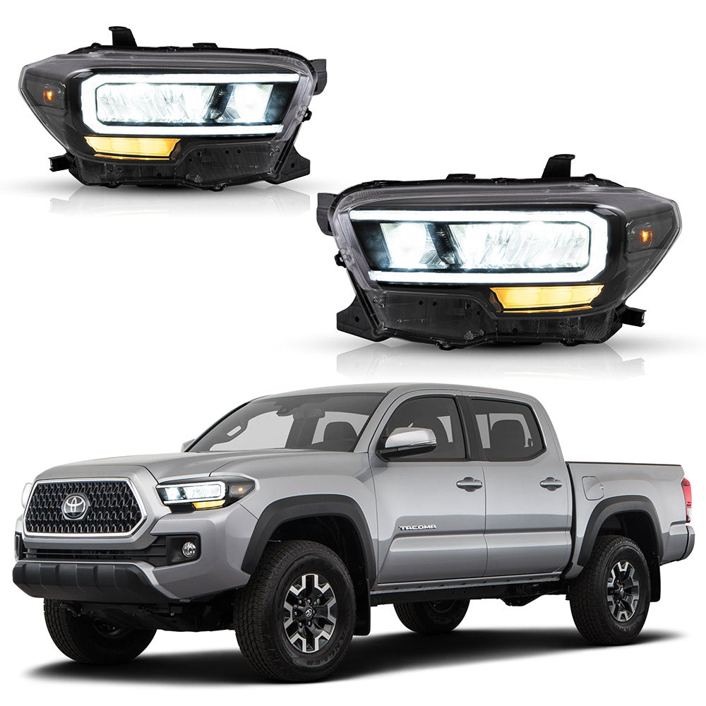 Vland Carlamp Matrix Projector and Full LED Headlights for Toyota Tacoma 2016-UP (Pre-sale Product. Matrix LED and Full LED Styles to Choose)