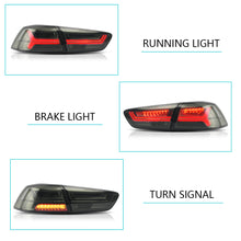 Load image into Gallery viewer, Vland Carlamp LED Tail Lights For 2008-2017 Mitsubishi Lancer evo x Smoked