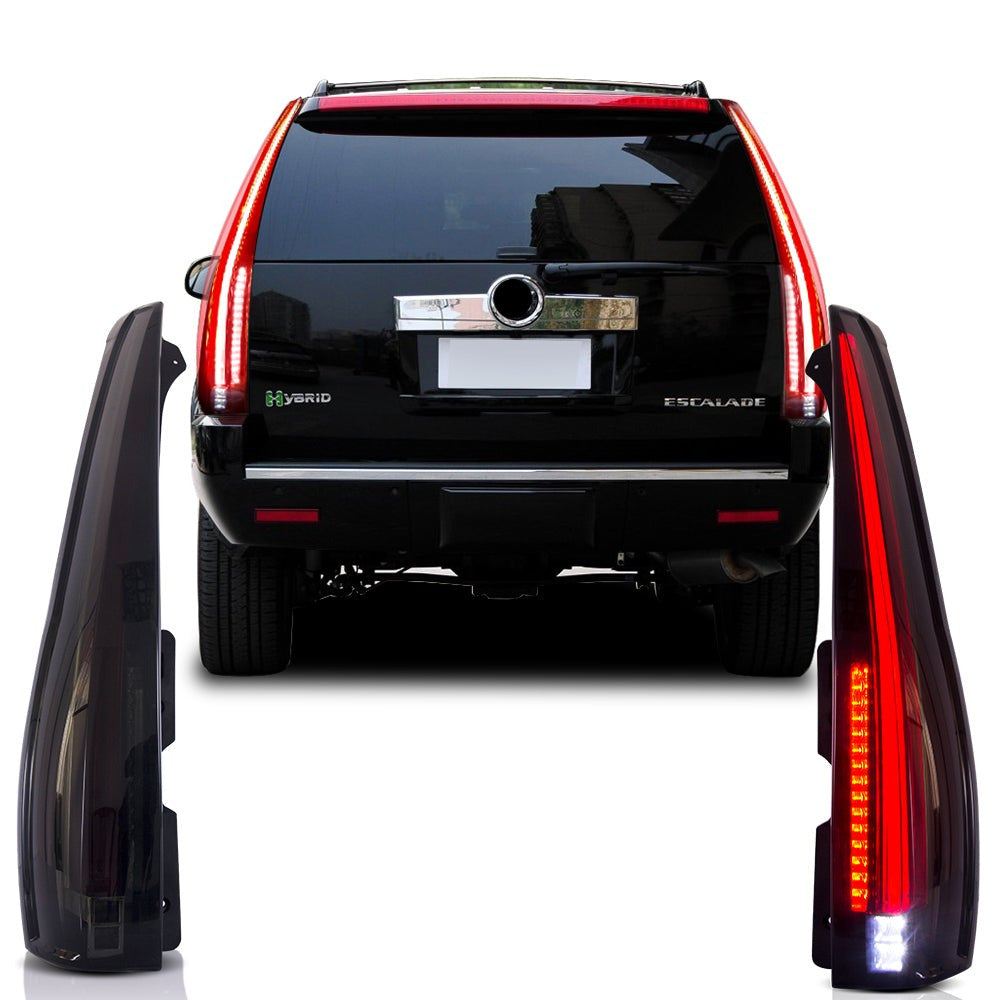 Vland Carlamp LED-Rückleuchten für 2007–2014 Cadillac Escalade, klare Linse