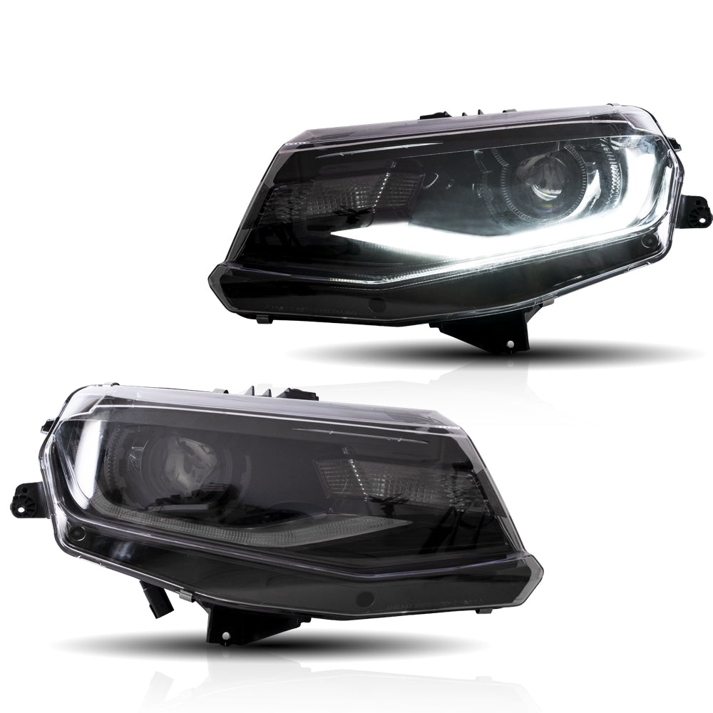 Vland Carlamp LED Projector Headlights For Chevrolet / Chevy Camaro LT SS RS ZL LS 2016-2018