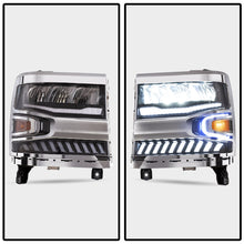 Cargar imagen en el visor de la galería, Vland Carlamp Full LED Headlights With Halo Light For Chevrolet Silverado 1500 2016-2018