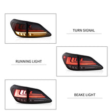 Заредете изображението в програмата за преглед на галерия, Vland Carlamp Full LED задни светлини за Lexus 2010-2015 RX 270/330/350 Червени прозрачни