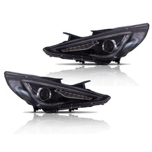 Charger l&#39;image dans la galerie, Vland Carlamp Dual Beam Sequential Headlights For Hyundai Sonata 2011-2014  Q5 (Bulbs Not Included)