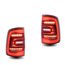 Cargar imagen en el visor de la galería, Full LED Tail Lights for Dodge Ram 1500 2009-2018 (Red Sequential Turn Signals)