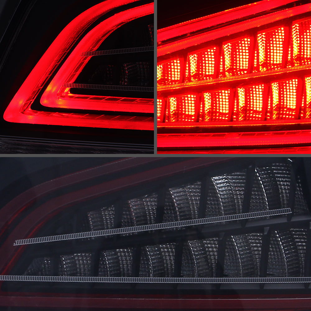 Vland Carlamp Voll-LED-Rückleuchten für Subaru Wrx 2015–2021, ABS, PMMA, Glas