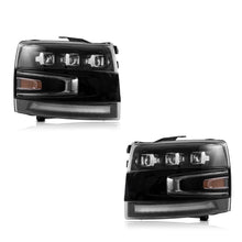 Charger l&#39;image dans la galerie, VLAND Projector LED Headlights Fit For 2007-2014 Silverado 1500 2500 HD 3500 HD
