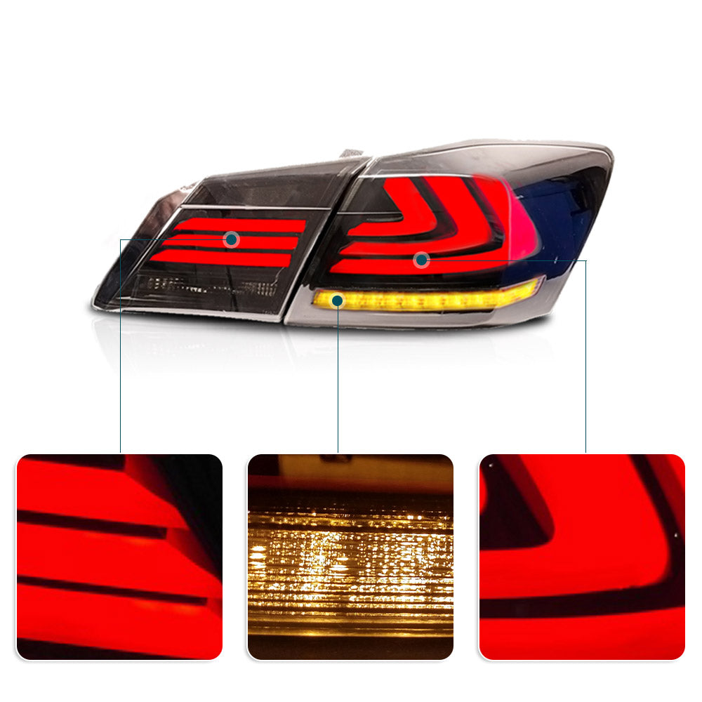 VLAND Пълни LED последователни задни светлини за Honda Accord 2013-2015 ABS PMMA СТЪКЛО Материал