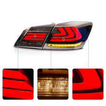 Carregar imagem no visualizador da galeria, VLAND Full LED Sequential Tail Lights For Honda Accord 2013-2015 ABS PMMA GLASS Material