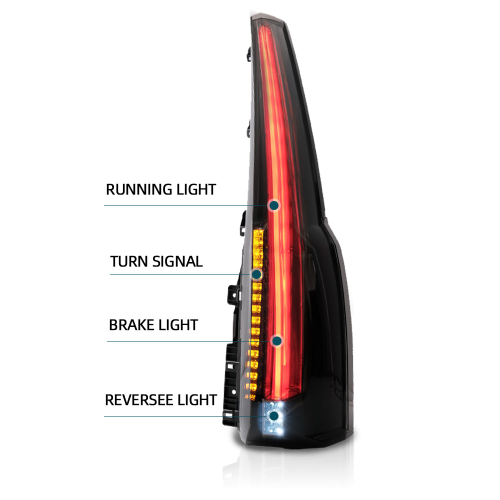 Vland Carlamp Tail Light for 2015-2020 GMC Yukon/Denali/XL Smoked