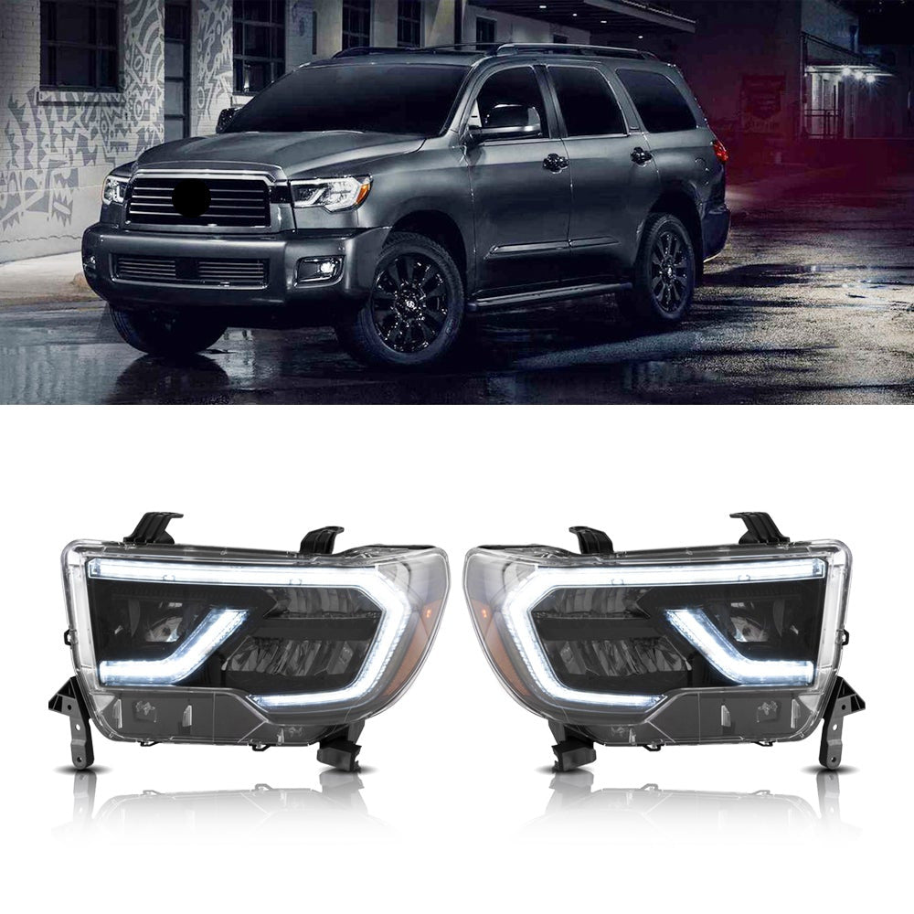 Headlights Fit For Toyota Tundra 07-13 & Sequoia 08-21