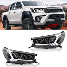 Load image into Gallery viewer,  Toyota Hilux Vigo Revo LED Headlights 2015-2019 ABS, PMMA, GLASS Material