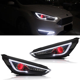 2015-2018 Projector Led Headlights Compatible with Focus