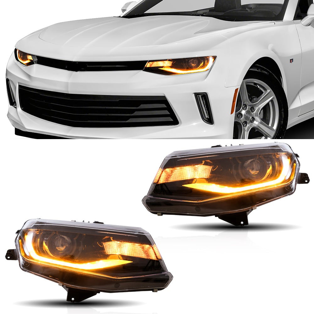 LED Projector Headlights For Chevrolet / Chevy Camaro 
