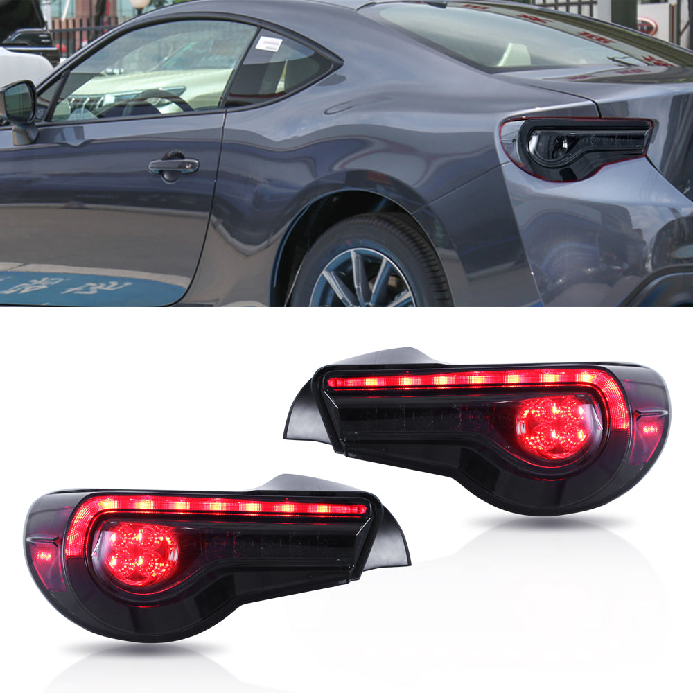 Vland Carlamp LED Tail Light For 2013-2020 Toyota 86,Subaru BRZ,Scion FR-S Smoked Lens