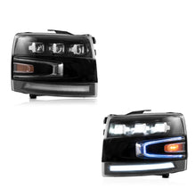 Charger l&#39;image dans la galerie, VLAND Projector LED Headlights Fit For 2007-2014 Silverado 1500 2500 HD 3500 HD