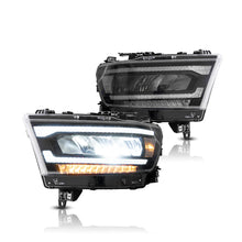 Заредете изображението в програмата за преглед на галерия, Vland Carlamp Full LED рефлекторни фарове за Dodge RAM 1500 2019-2021