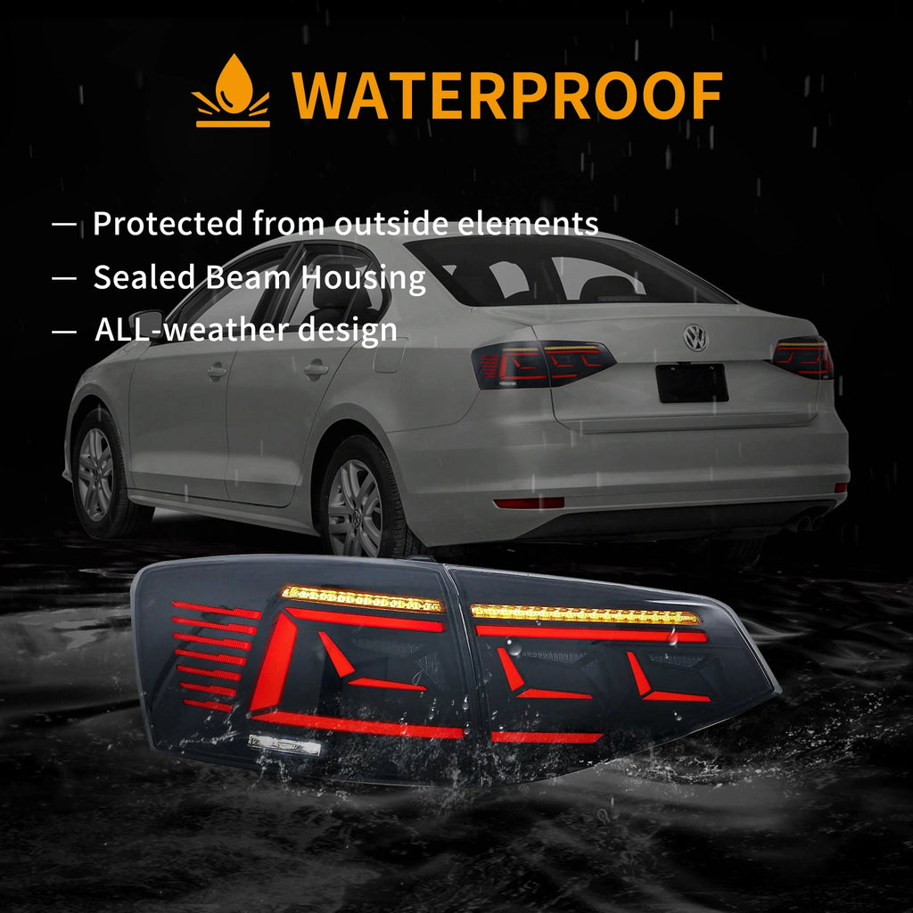 15-18 Volkswagen Jetta 6th Gen (A6) Vland II LED Tail Lights With Dynamic Welcome Lighting