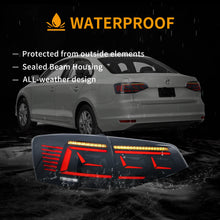 Charger l&#39;image dans la galerie, 15-18 Volkswagen Jetta 6th Gen (A6) Vland II LED Tail Lights With Dynamic Welcome Lighting