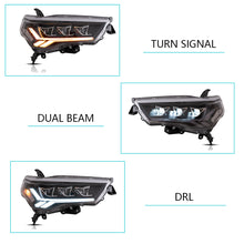 Cargar imagen en el visor de la galería, Vland Carlamp LED Projector Headlights For 2014-2020 Toyota 4Runner