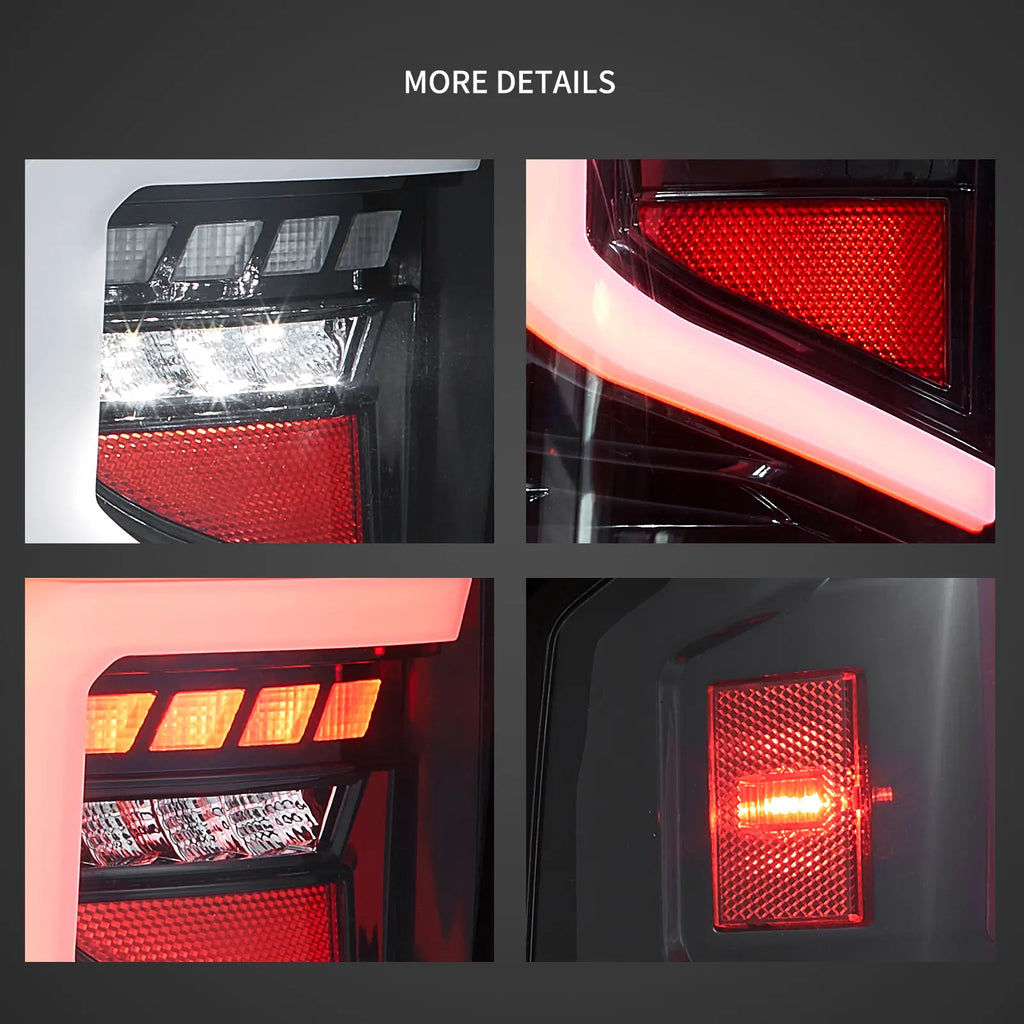14-18 GMC Sierra 1500 2500HD 3500HD Vland LED задни светлини с динамично приветстващо осветление Ясно