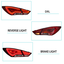 Load image into Gallery viewer, Vland Carlamp Full LED Tail Lights For Hyundai Sonata 6th Gen Sedan 2011-2014 ABS, PMMA, GLASS Material