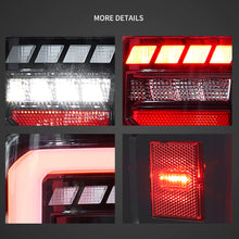 Charger l&#39;image dans la galerie, 07-13 Chevrolet Silverado 1500 2500HD 3500HD 07-14 Sierra (Denali) 3500HD Dually Vland LED Tail Lights With Dynamic Welcome Lighting Clear